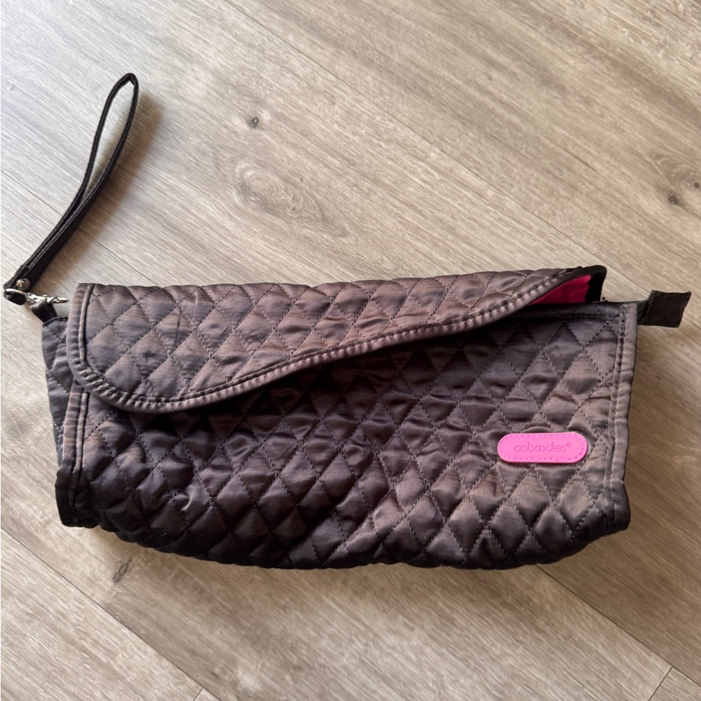 Caboodles Quilted Black Clutch